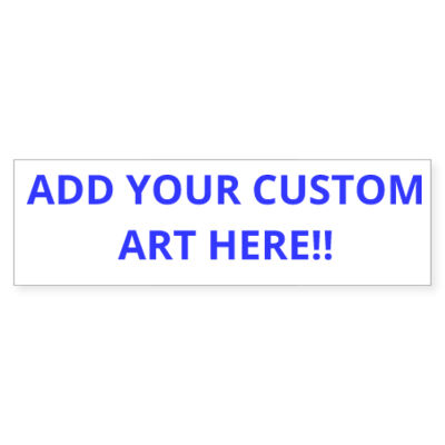Customized Bumper Sticker 3" x 10" Thumbnail